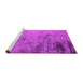 Sideview of Machine Washable Oriental Pink Industrial Rug, wshurb2831pnk