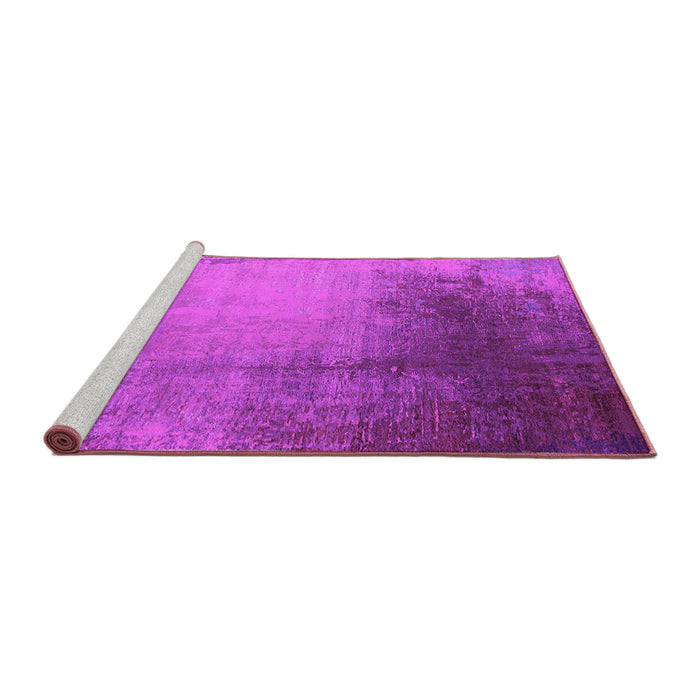Sideview of Machine Washable Oriental Pink Industrial Rug, wshurb2832pnk