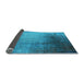 Sideview of Oriental Light Blue Industrial Rug, urb2832lblu