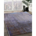 Mid-Century Modern Purple Oriental Rug in Family Room, urb2832