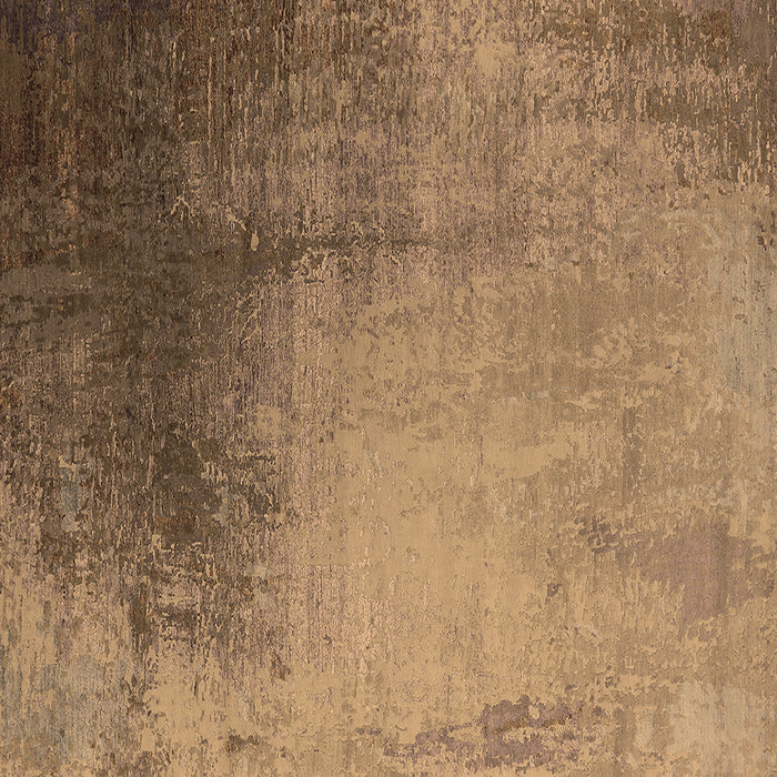 Square Machine Washable Oriental Brown Industrial Rug, wshurb2832brn