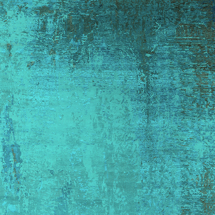 Machine Washable Oriental Turquoise Industrial Area Rugs, wshurb2832turq