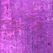 Square Machine Washable Oriental Pink Industrial Rug, wshurb2833pnk