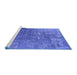 Sideview of Machine Washable Oriental Blue Industrial Rug, wshurb2833blu