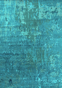 Oriental Turquoise Industrial Rug, urb2833turq