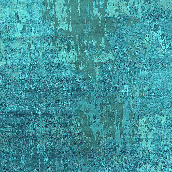 Oriental Turquoise Industrial Rug, urb2833turq