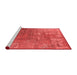 Industrial Red Washable Rugs