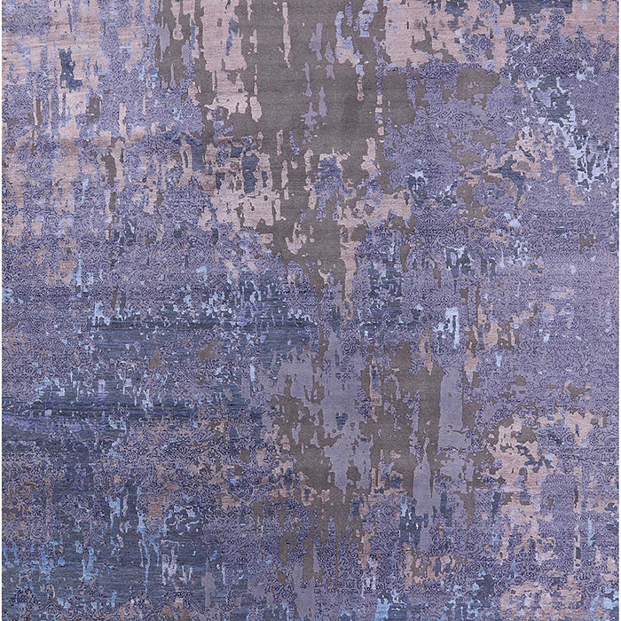 Mid-Century Modern Purple Oriental Rug, urb2833