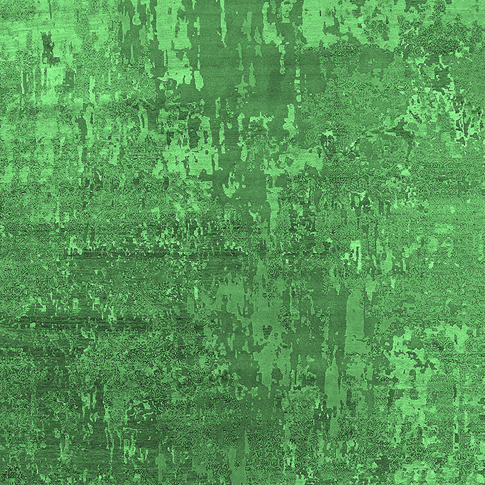 Oriental Emerald Green Industrial Rug, urb2833emgrn