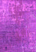 Machine Washable Oriental Pink Industrial Rug, wshurb2833pnk