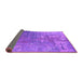 Sideview of Oriental Purple Industrial Rug, urb2833pur