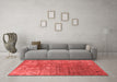 Industrial Red Washable Rugs