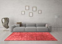 Machine Washable Oriental Red Industrial Rug, wshurb2833red