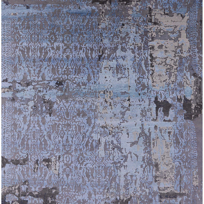 Mid-Century Modern Columbia Blue Oriental Rug, urb2834