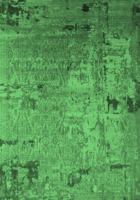 Oriental Emerald Green Industrial Rug, urb2834emgrn