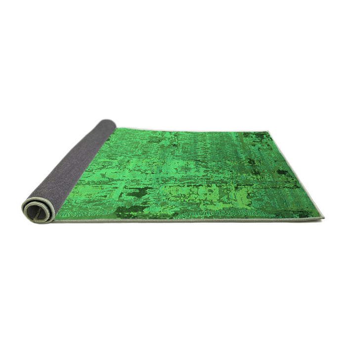 Sideview of Oriental Green Industrial Rug, urb2834grn