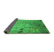 Sideview of Oriental Green Industrial Rug, urb2834grn