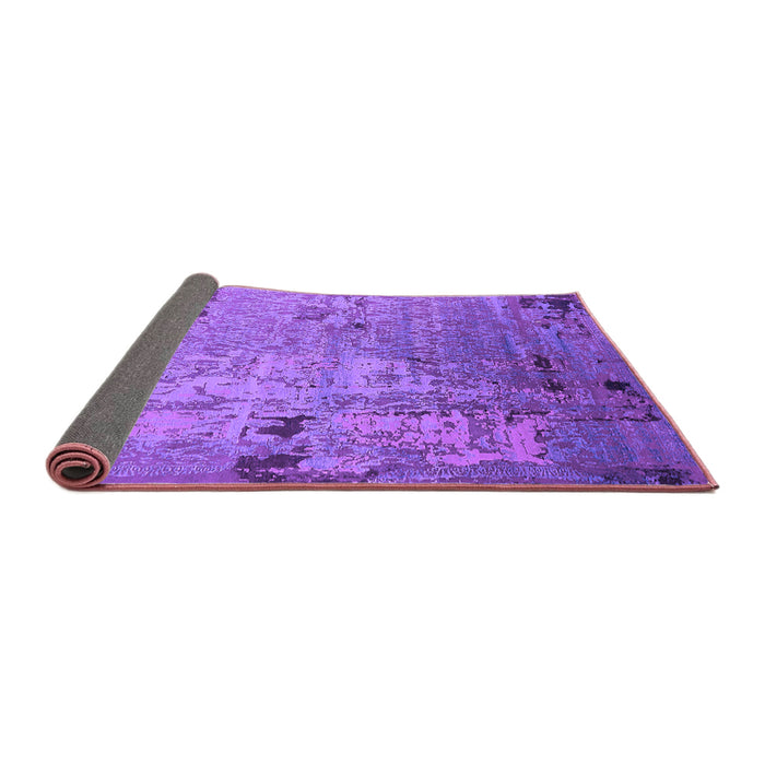 Sideview of Oriental Purple Industrial Rug, urb2834pur