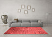 Industrial Red Washable Rugs