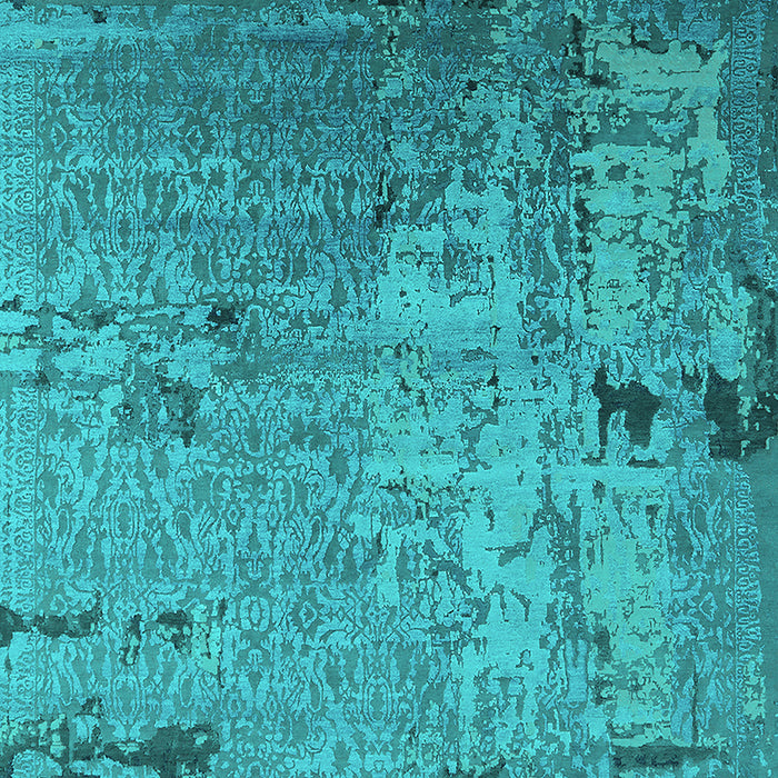 Oriental Turquoise Industrial Rug, urb2834turq