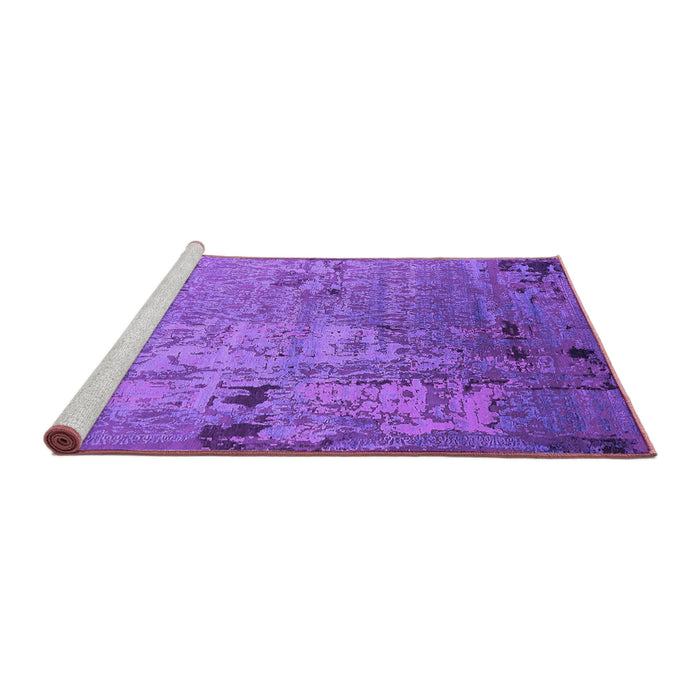 Sideview of Machine Washable Oriental Purple Industrial Area Rugs, wshurb2834pur