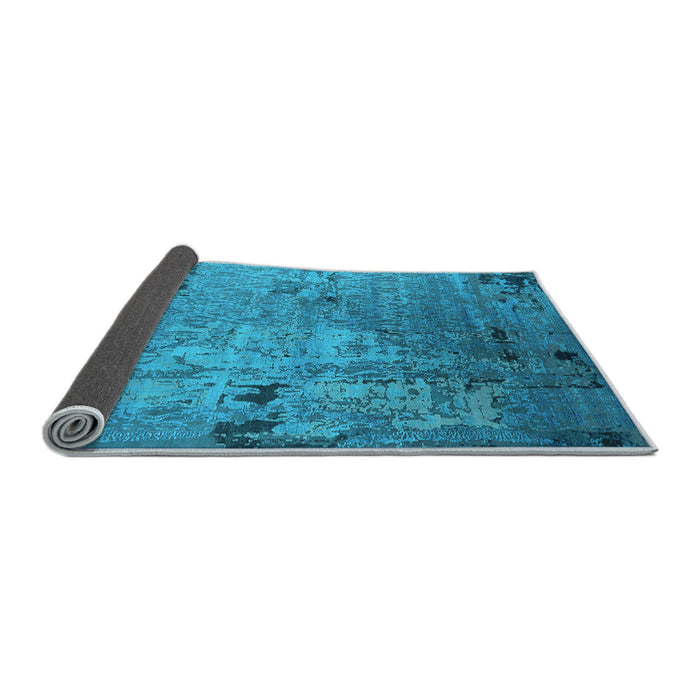 Sideview of Oriental Light Blue Industrial Rug, urb2834lblu