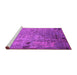 Sideview of Machine Washable Oriental Pink Industrial Rug, wshurb2834pnk