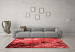 Industrial Red Washable Rugs