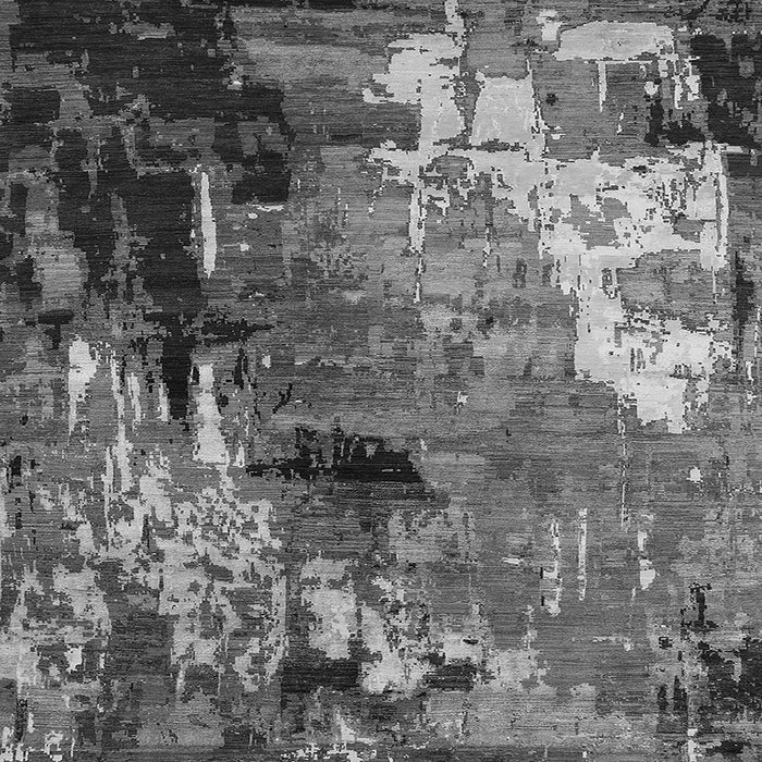 Square Oriental Gray Industrial Rug, urb2835gry