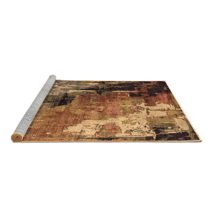 Sideview of Machine Washable Oriental Brown Industrial Rug, wshurb2835brn