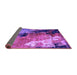 Sideview of Oriental Purple Industrial Rug, urb2835pur