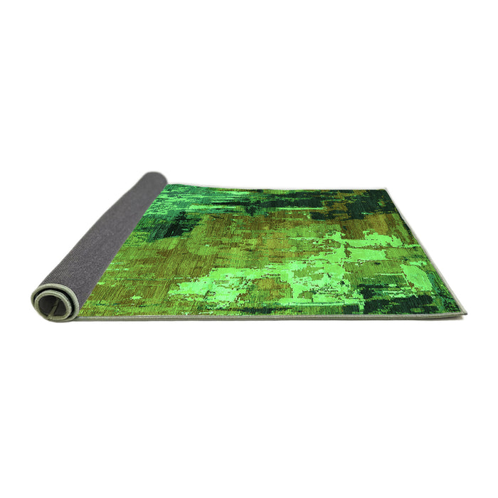 Sideview of Oriental Green Industrial Rug, urb2835grn