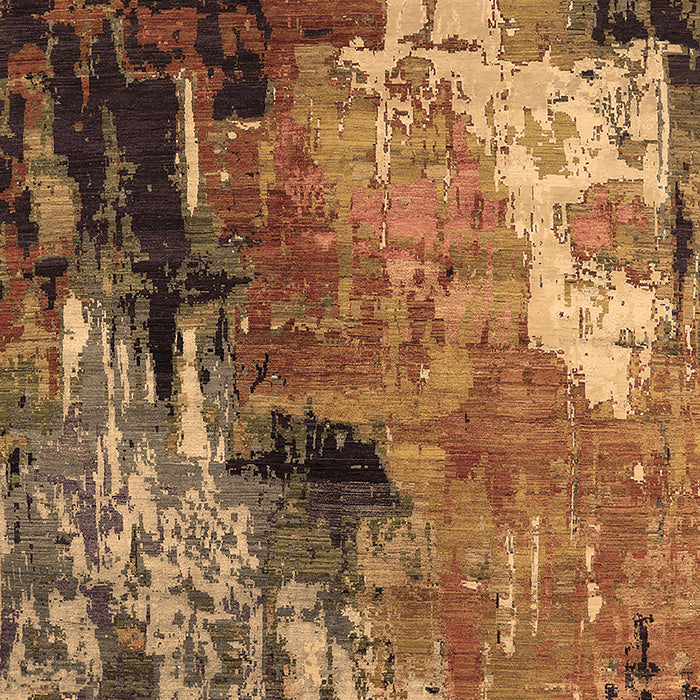 Machine Washable Oriental Brown Industrial Rug, wshurb2835brn