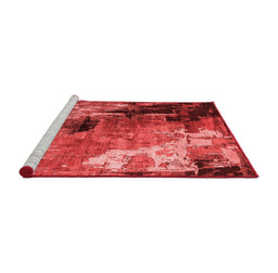 Industrial Red Washable Rugs