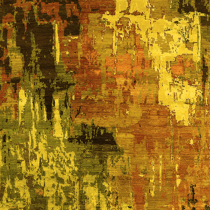 Oriental Yellow Industrial Rug, urb2835yw