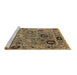 Sideview of Machine Washable Oriental Brown Industrial Rug, wshurb2836brn