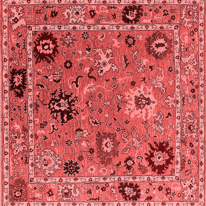 Machine Washable Oriental Red Industrial Rug, wshurb2836red