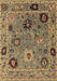 Machine Washable Oriental Brown Industrial Rug, wshurb2836brn