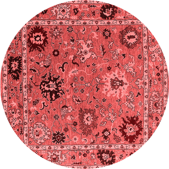 Machine Washable Oriental Red Industrial Rug, wshurb2836red