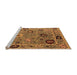 Sideview of Machine Washable Oriental Orange Industrial Area Rugs, wshurb2836org