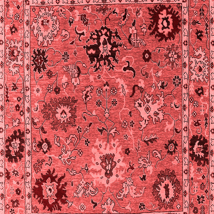 Machine Washable Oriental Red Industrial Rug, wshurb2836red