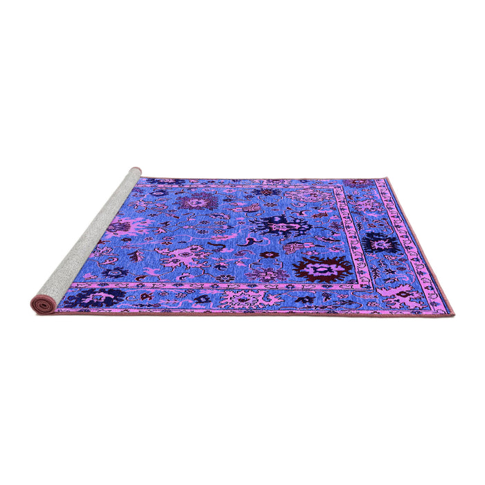 Sideview of Machine Washable Oriental Purple Industrial Area Rugs, wshurb2836pur