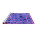Sideview of Machine Washable Oriental Purple Industrial Area Rugs, wshurb2836pur