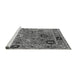 Sideview of Machine Washable Oriental Gray Industrial Rug, wshurb2836gry