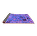 Sideview of Oriental Purple Industrial Rug, urb2836pur