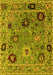 Oriental Yellow Industrial Rug, urb2836yw