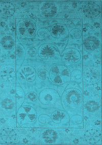 Oriental Light Blue Industrial Rug, urb2837lblu