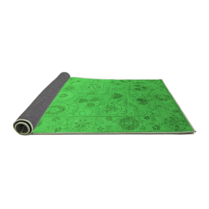 Sideview of Oriental Green Industrial Rug, urb2837grn