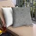 Front View of Mid-Century Modern Urban Square Silver Gray Throw Pillow, 18 inch by 18 inch, pwurb2837
