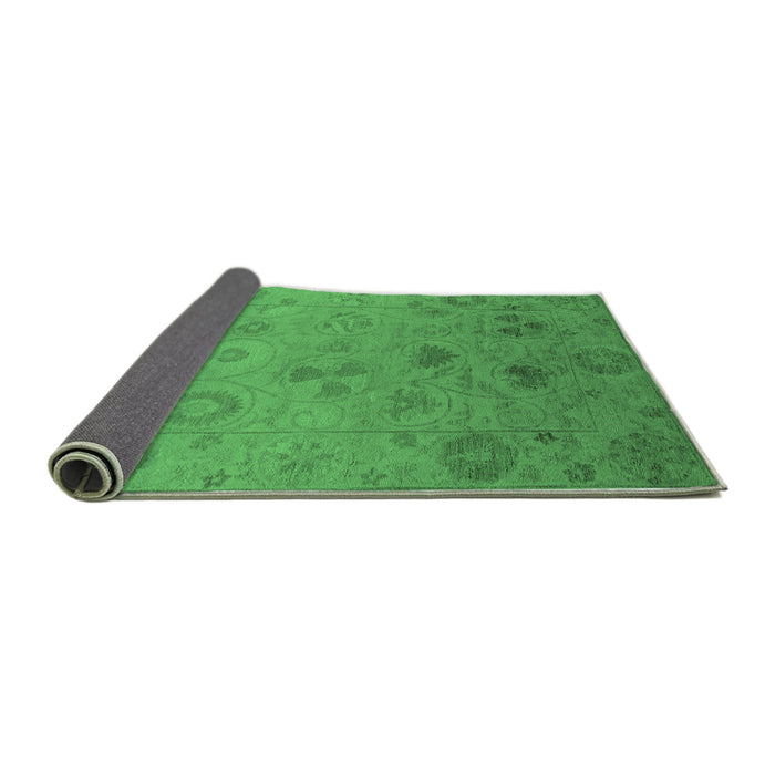 Sideview of Oriental Emerald Green Industrial Rug, urb2837emgrn